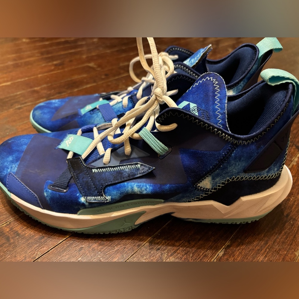 JORDAN Men’s Why Not ZER0.4 “Facetasm” DM1289-401, Hyper Royal/Bleached Aqua